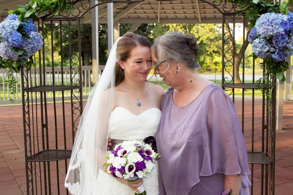 Mother and Daughter on Wedding Day